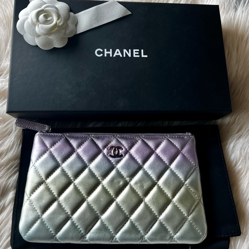 Chanel Gradient Metallic Calfskin Cosmetic Pouch